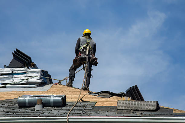 Professional Gutter Installation technician working in Walnut, CA